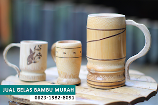 Jual Gelas Kerajinan Bambu Murah 082315828091 Tasikmalaya