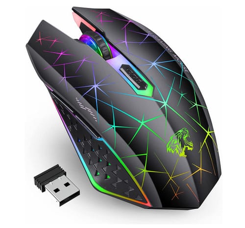 TENMOS V7 Rechargeable LED Wireless Gaming Mouse