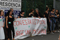 Protesta en la Fundación Miranda