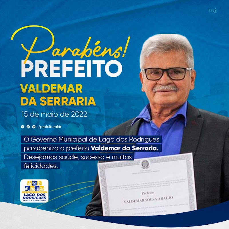 O Blog rende homenagens ao prefeito Valdemar da Serraria 
