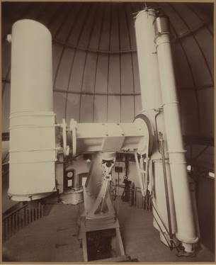 The 30 inch photographic reflector and 26 inch photographic refractor mounted together at the Royal Observatory, Greenwich. © Science Museum/Science and Society