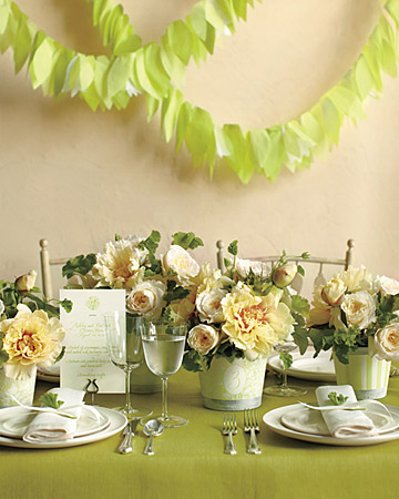 Wedding Decor Templates Pictures Courtesy of Martha Stewart