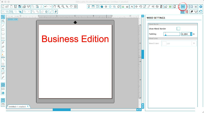 Silhouette tutorial, Silhouette Studio, weeding lines, business edition