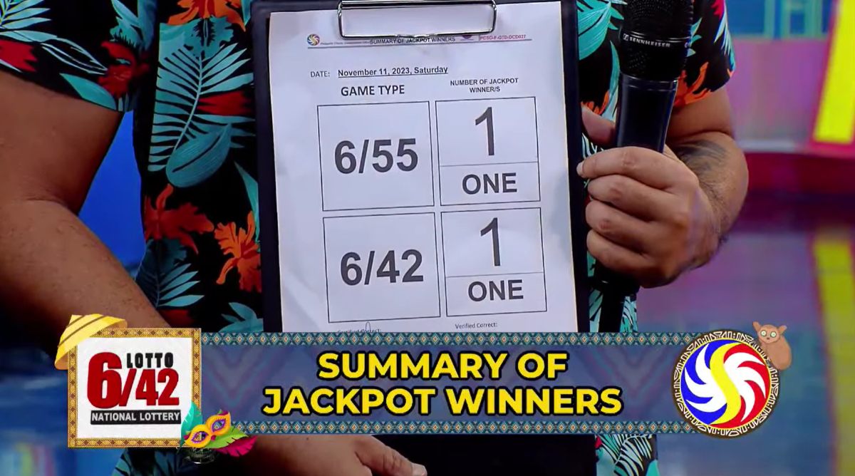 Solo bettor bags Php 10.9-M Lotto 6/42 jackpot