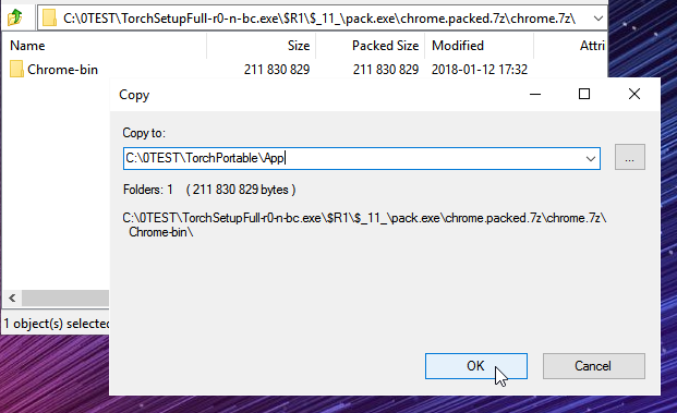 Extract Chrome-bin