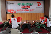 Bersama TNI, Polres Toraja Utara Gelar Donor Darah Sambut HUT Bhayangkara ke-77