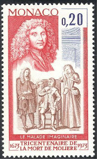 Monaco Famous French Playwriter Moliere stamp