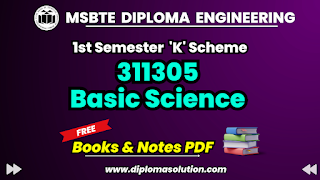 311305 Basic Science Books/Notes MSBTE Diploma 'K' Scheme Notes Books PDF