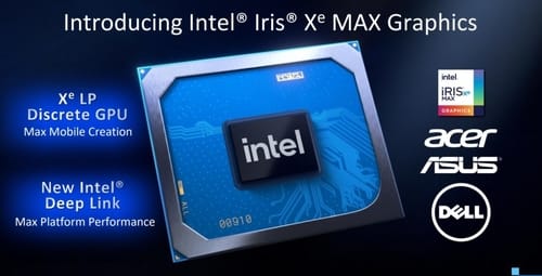 Intel released the Iris Xe Max graphics chip