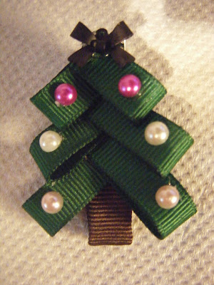 Christmas Tree Hair Clip