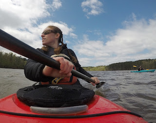 kayaking on falls lake raleigh