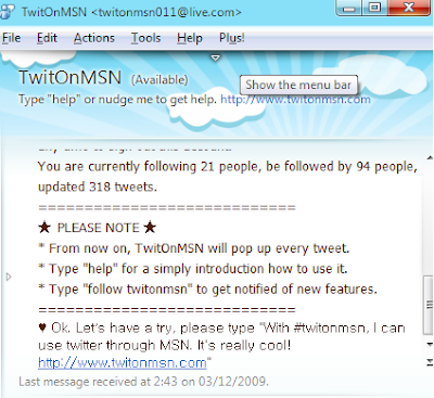 TwitOnMSN