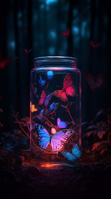 Butterfly Jar Mobile Wallpaper is a free high resolution image for iPhone smartphone and mobile phone.