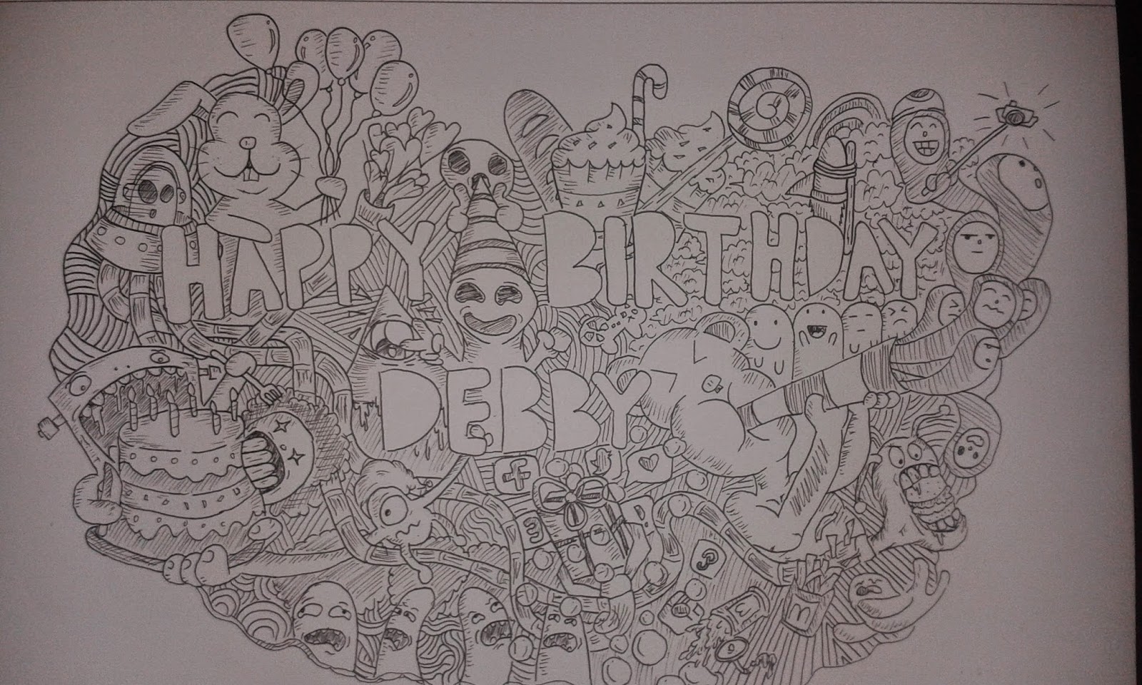 Un Autmn Doodle Testi 2 Doodle Happy Birthday Debby