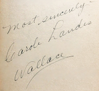 Carole Landis Wallace Autograph