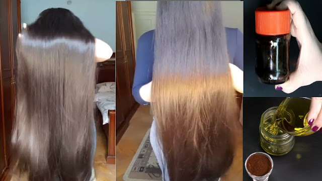 tratamento durante a noite de crescimento do cabelo com café para o crescimento rápido do cabelo!