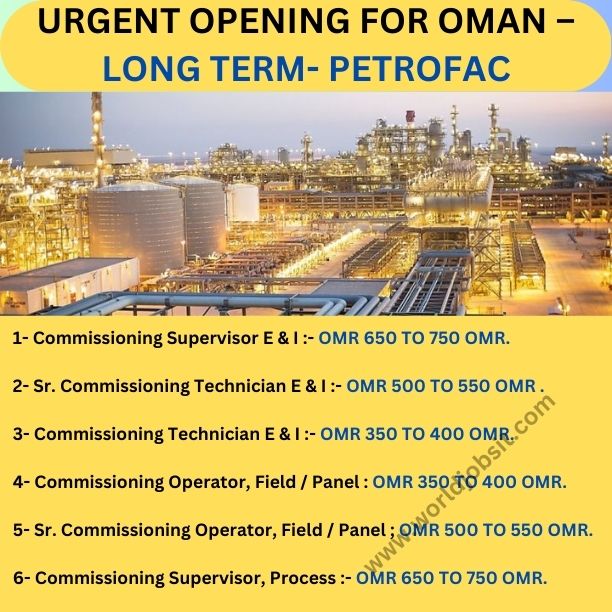 Urgent Opening for OMAN - Petrofac