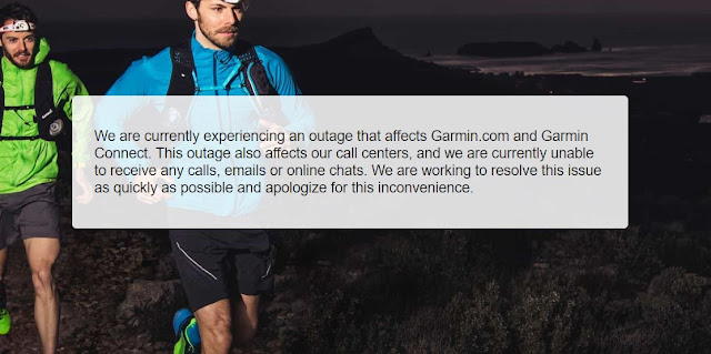 Garmin suspende serviços devido a falha