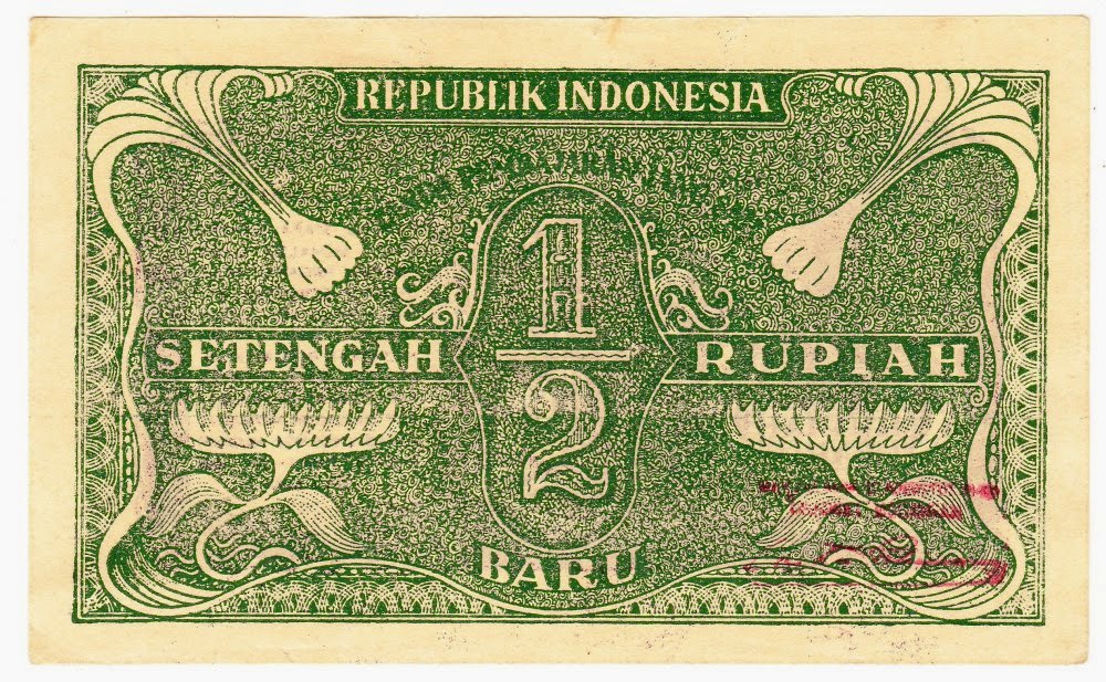 MONEYZOOM PICTURE Uang Kuno Indonesia  setengah Rupiah