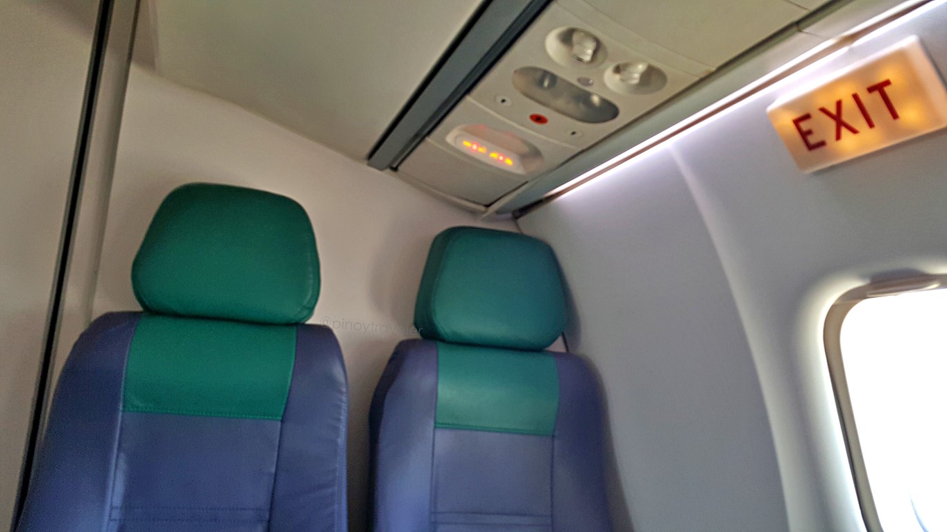 front seats of Cebu Pacific ATR72 aircraft