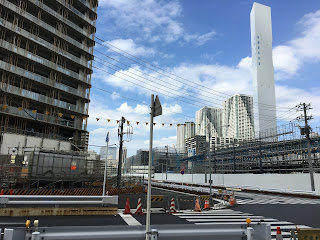 建設中の東京オリンピック選手村
