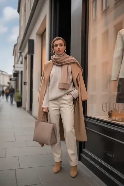 Layered Neutrals with a Pop of Texture