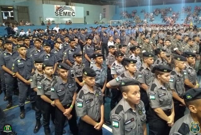 Militares mirins de todo o Estado de Rondônia participam do 3º encontro na cidade de Vilhena