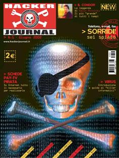 Hacker Journal 1 - 1 Giugno 2002 | ISSN 1594-7774 | TRUE PDF | Quindicinale | Computer | Hacking | Programmazione | Hardware | Software
Hacker Journal è stata la prima rivista di hacking italiana.
Dal maggio 2002 la rivista usciva in edicola di giovedì bisettimanalmente, anche se per gli ultimi numeri la frequenza di uscita era divenuta mensile.
La composizione di un numero era in generale questa: un editoriale, notizie riguardanti l'informatica, gli articoli; l'ultima facciata (la rivista non era provvista di copertina cartonata) poteva contenere un enigma crittografico, o un quesito di natura sondaggistica accompagnato da alcune delle risposte inviate dai lettori relative al quesito precedente.
La rivista tratta argomenti sia per utenti avanzati che per principianti, dividendo gli articoli in tre livelli di difficoltà: per Newbie, Mid Hacking e Hard Hacking (stringhe di codice, sicurezza, modding o overclocking).
Inizialmente pubblicato da 4ever, è in seguito passato a Sprea editori e infine a WLF Publishing.
Dal numero 189 è passata ad una licenza Creative Commons.
Tra le caratteristiche peculiari della rivista va annoverata la presenza, all'apice della seconda pagina di ogni numero, al di sopra dell'editoriale, della definizione della parola HACKER.