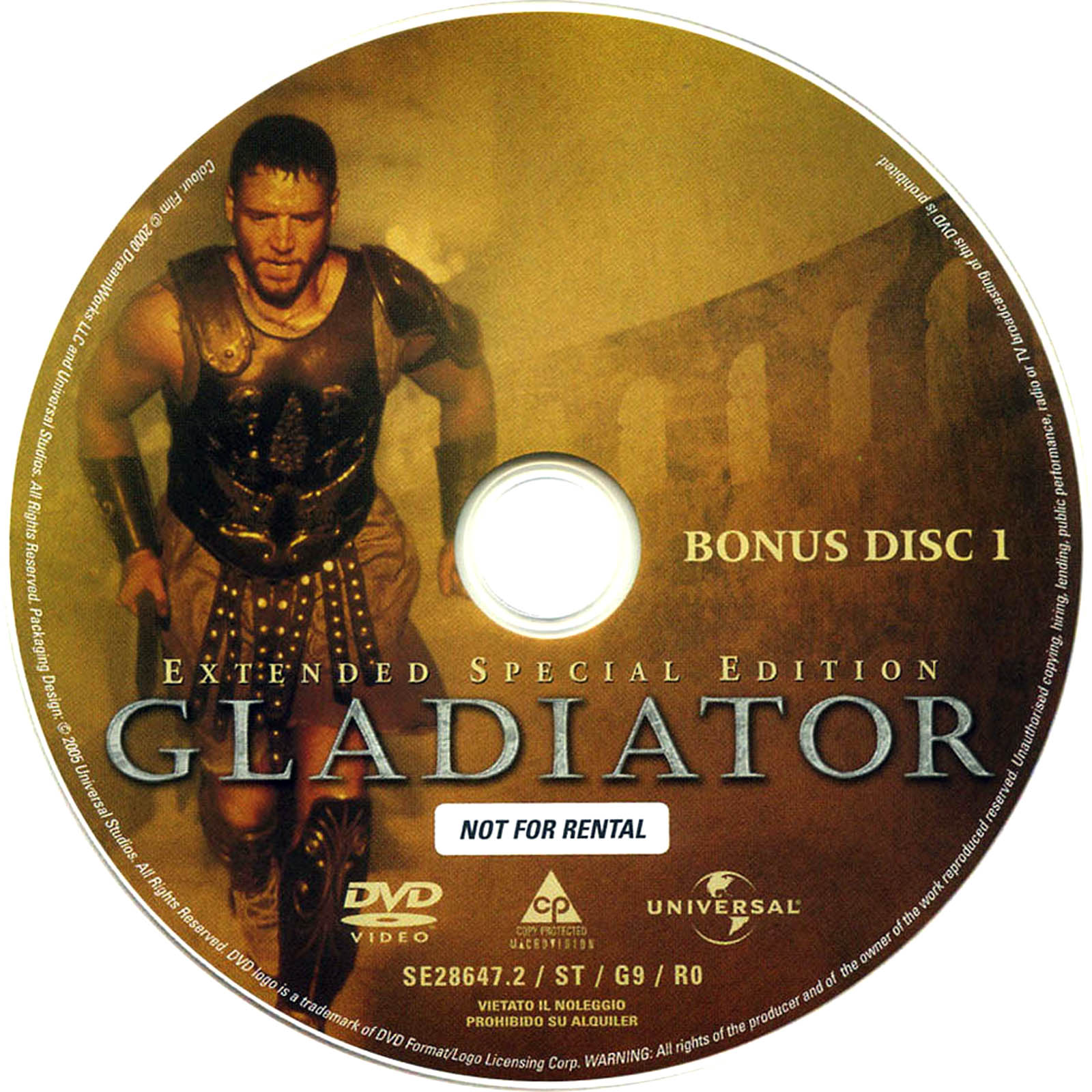 Gladiator Extended Special Edition Disc