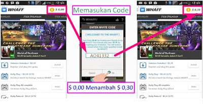  Cara masukan kode undangan whaff