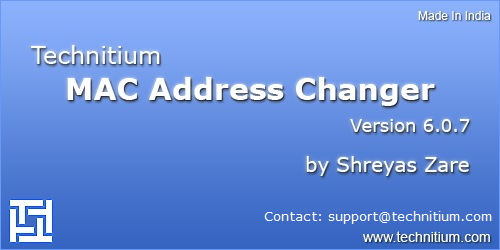 Technitium MAC Address Changer V6 (TMAC)