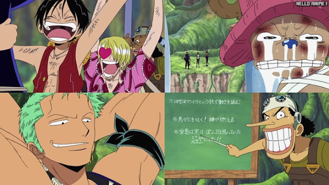 ワンピース アニメ 空島 スカイピア 165話 麦わらの一味 ルフィ サンジ ゾロ ウソップ チョッパー | ONE PIECE Episode 165 Skypiea