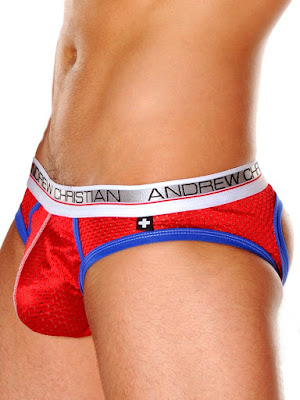 Andrew Christian New Air Jock Underwear Red Cool4Guys