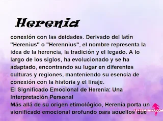 significado del nombre Herenia
