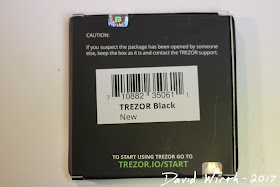 trezor box back, trezor instructions