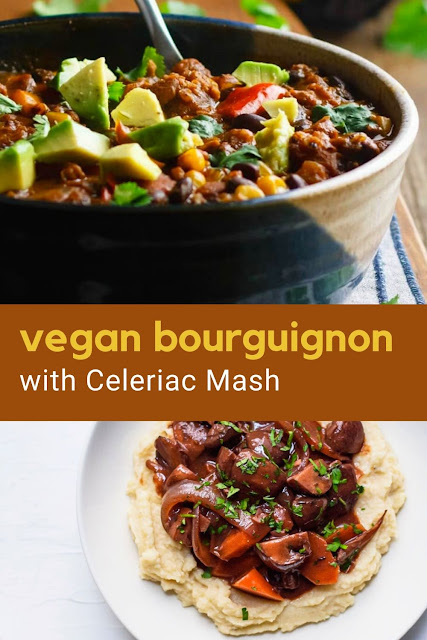 Vegan Bourguignon with Celeriac Mash