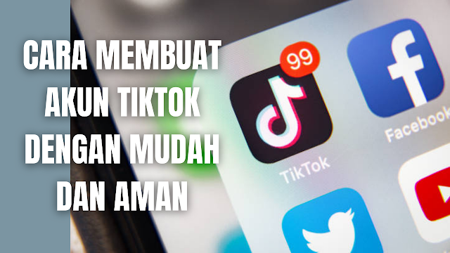 Cara Membuat Akun TikTok Dengan Mudah dan Aman Untuk membuat atau mendaftar Akun TikTok silahkan ikuti langkah-langkah sebagai berikut :  Unduh TikTok dari Google Play atau App Store Buka aplikasi Buka Saya Pilih metode untuk mendaftar Pastikan email dan nomor telepon Anda valid karena diperlukan untuk masuk dan pemulihan kata sandi.  NB : Untuk informasi lebih lanjut silahkan klik link ini support.tiktok.com    Nah itu dia bagaimana cara membuat Akun TikTok dengan mudah dan aman. Melalui bahasan di atas bisa diketahui mengenai cara-cara di dalam membuat atau mendaftar akun tiktok. Mungkin hanya itu yang bisa disampaikan di dalam artikel ini, mohon maaf bila terjadi kesalahan di dalam penulisan, dan terimakasih telah membaca artikel ini."God Bless and Protect Us"