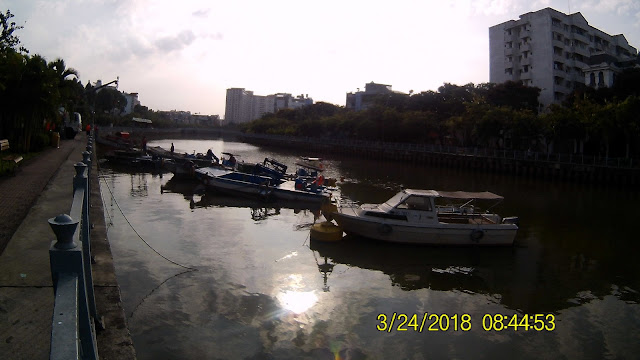 The Nhie Loc Channel river esplanade