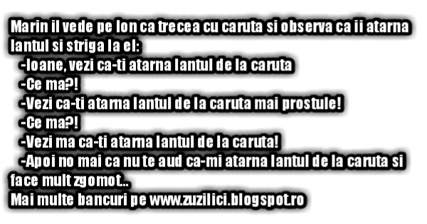 Bancuri cu ardeleni - lantul de la caruta