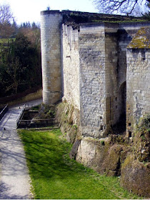 Outer defensive walls of the Chateau of Loches. Indre et Loire. France. Photo by Loire Valley Time Travel.