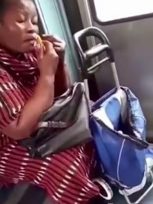 Video. Watch as this woman casually goes through her shaving routine on a train 