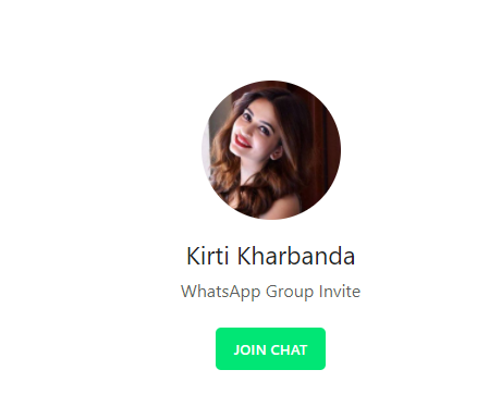 Kirti Kharbanda - WhatsApp Group
