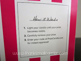 prize candle steps