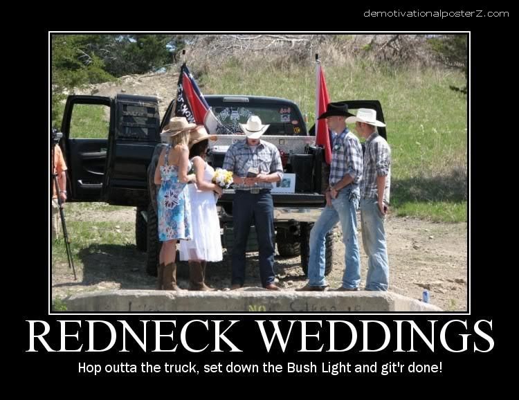 redneck wedding party photos