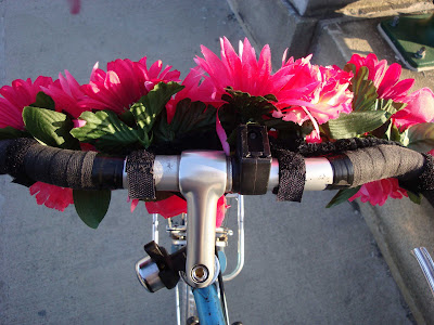 velcro flowers bike