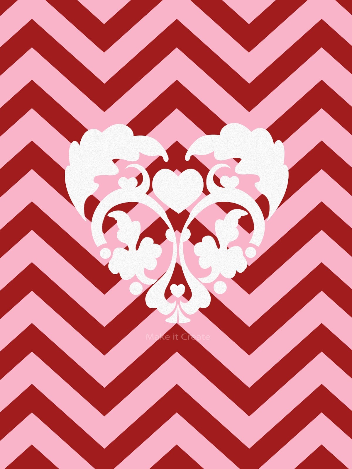 ... --Printables & Backgrounds/Wallpapers: Valentine Chevron for iPad