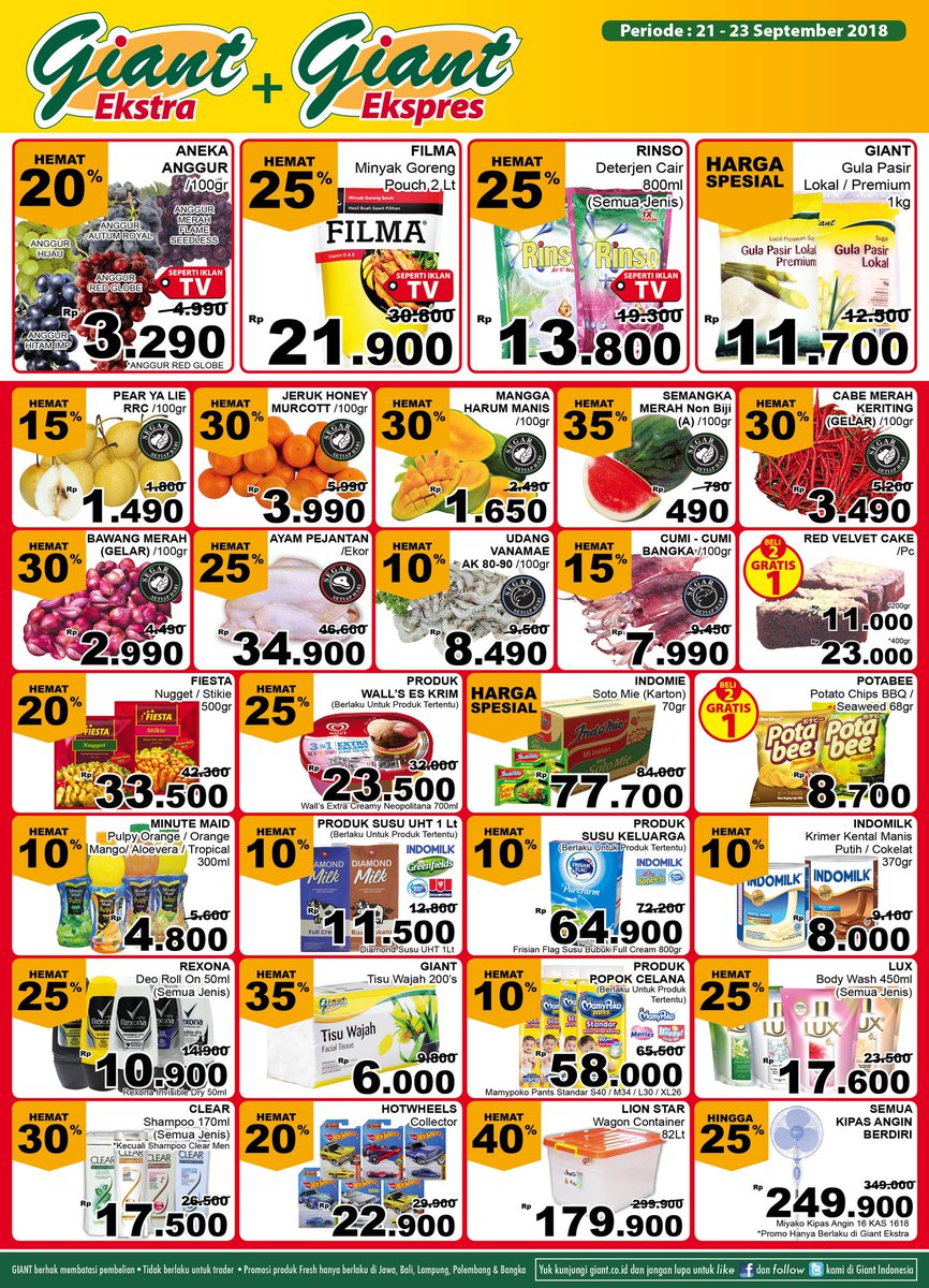 Giant - Katalog Promo Periode 21 - 23 September 2018