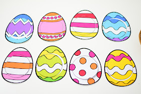 Easter Theme Unit: Easter Egg Pattern Match
