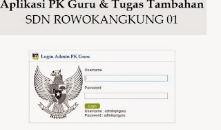 Login Aplikasi PK Guru