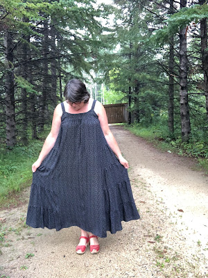 Marcel Dress shown in it's full width glory